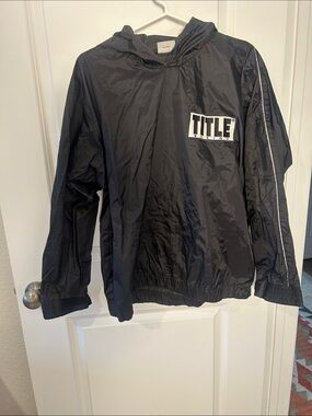TITLE Boxing Men's Black Performance Windbreaker
